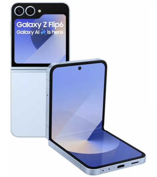 Samsung Galaxy Z Flip6 Smartphone 6,7 Zoll 5G SIM frei 12GB RAM 256GB AI blau
