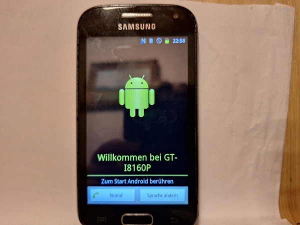 Handy Samsung Galaxy Ace2 GT I8160 ohne Simlock schwarz Smartphone dualsim