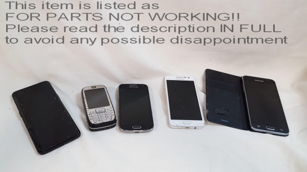 BESCHREIBUNG LESEN! Restposten 5x Samsung & andere verschiedene Smart & Handy