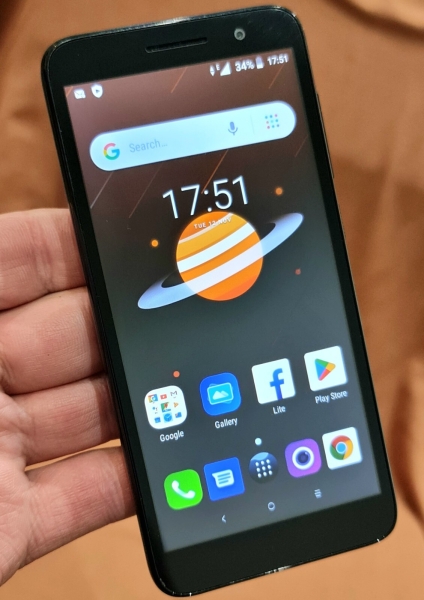 Alcatel 1 One 5033X – schwarz (16GB) entsperrt 4G Smartphone einwandfreier Zustand