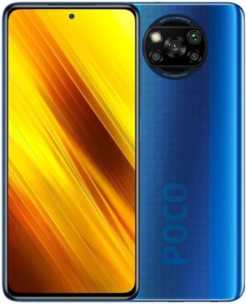Xiaomi Poco X3 NFC 4G Cobalt Blue 64GB 6GB entsperrt Android Smartphone