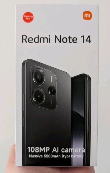Xiaomi Redmi Note 14 Smartphone entsperrt, schwarz 6gb/128gb