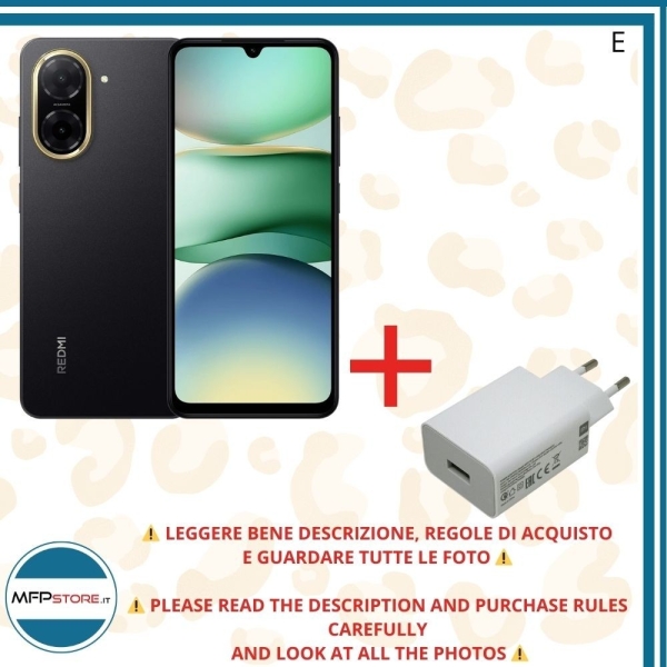 Smartphone Xiaomi Redmi A5 Midnight Black 128GB Dual SIM – Netzteil Inklusive