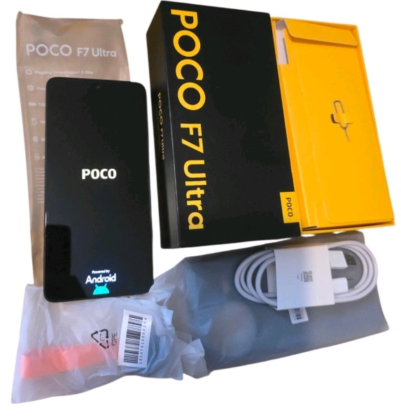 XIAOMI POCO F7 Ultra Smartphone, 12+256, schwarz, 5300mAh Akku, 120W