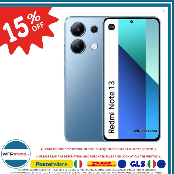 Smartphone Xiaomi Redmi Note 13 6GB RAM 128GB Android, Blau