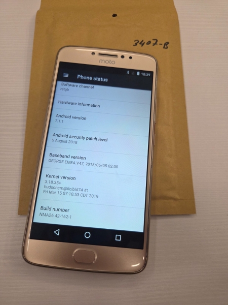 Motorola Moto E Plus 4. Generation – 16 GB – Smartphone feingoldfarben (entsperrt)