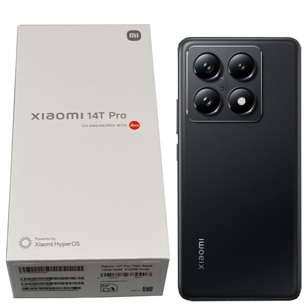 Xiaomi 14T Pro 5G (Titan Black) 512GB + 12GB RAM Android entsperrt Smartphone