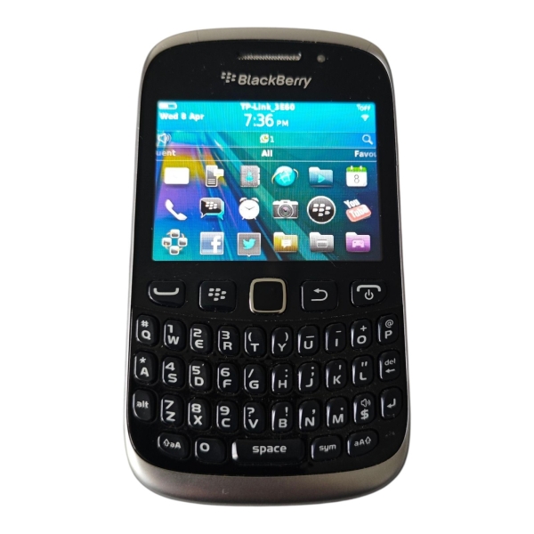 BlackBerry Curve 9320 Smartphone sehr guter Zustand verpackt Retro Dumbphone 4GB SD-Karte funktioniert