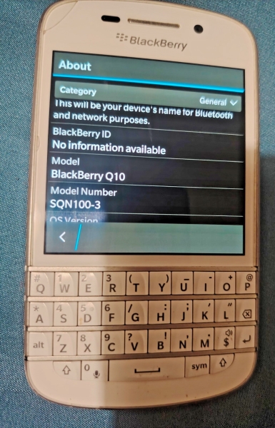 BlackBerry Q10 4G LTE – weißer Touchscreen (entsperrt) Smartphone