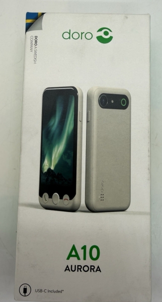 Doro Aurora A10 64GB weiß Senioren Smartphone einfache Bedienung großes Display entsperrt UK