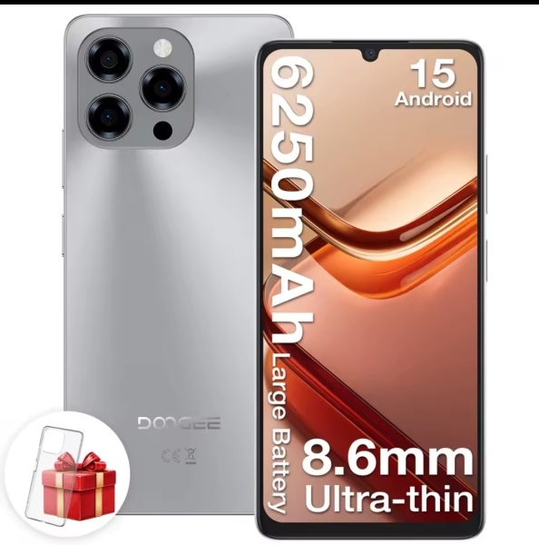 Doogee Note 58 32+128GB 8-Core NFC 6,75″ 6250mAh entsperrt Android 15 Smartphone