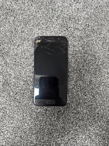 Samsung Galaxy A5 2017 32GB entsperrt schwarz Android Smartphone gesprungen siehe Beschreibung