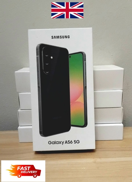 Brandneu Samsung Galaxy A56 5G Smartphone 128GB entsperrt Dual SIM versiegelte Packung
