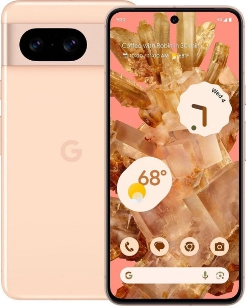 Neu Google Pixel 8 Rose 128GB/8GB Single Sim entsperrt Android Smartphone.