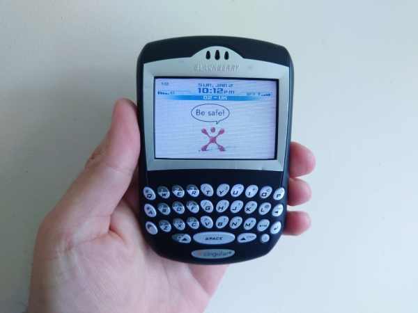 RAR BlackBerry 7290 schwarz (entsperrt) Smartphone Sammlerstück QWERTZ Phone C