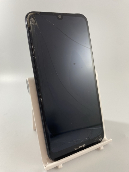 Huawei Y6 2019 schwarz 32GB 6,1″ Android Touchscreen Smartphone gesprungen defekt #B