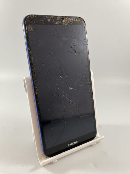 Huawei Y6 2018 blau 16GB 5,7″ 13MP 2GB RAM Android Smartphone gesprungen defekt #A