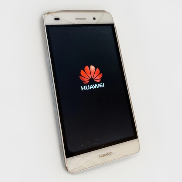 Huawei P8 Lite Smartphone gesprungenes Display funktioniert für Ersatzteile Reparaturen