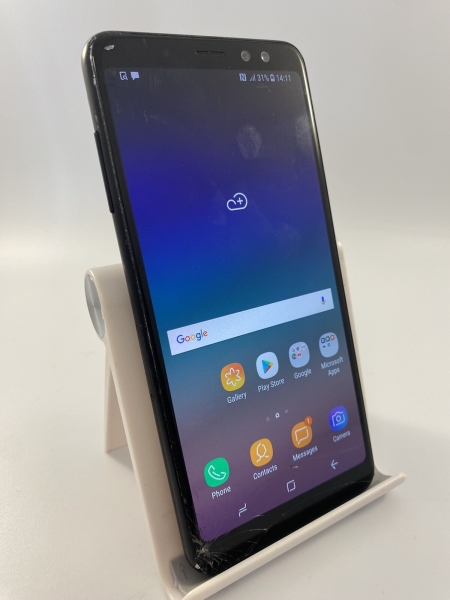 Samsung Galaxy A8 2018 schwarz entsperrt 32GB 5,6″ 16MP Android Smartphone gesprungen
