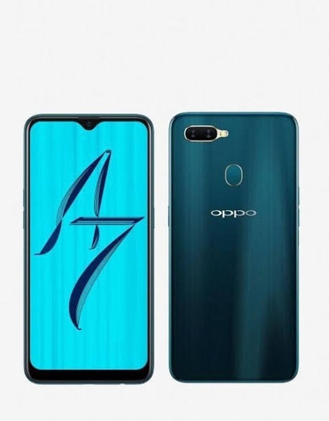Oppo A7 Andriod Smartphone 128GB Speicher – 6,2 Zoll Display – Glazing Blue