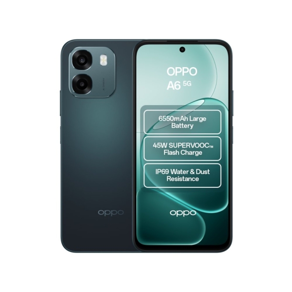 Oppo A6 5G Dimensity 6300 6GB RAM 256GB ROM 6,75″ HD+ LCD Dual SIM Smartphone