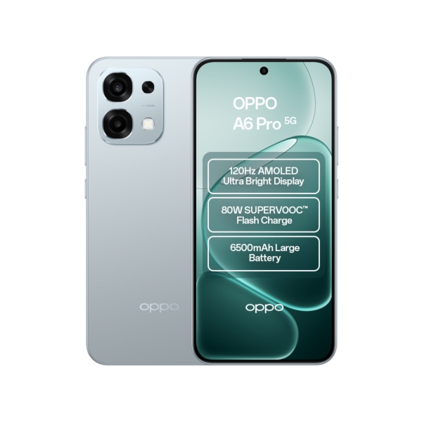 OPPO A6 Pro 5G Dimensity 6300 8GB RAM 256GB ROM 6,57″ AMOLED Smartphone