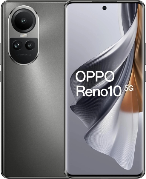 Neu Oppo Reno 10 silbergrau 256GB/12GB 5G Dual Sim entsperrt simfrei Smartphone