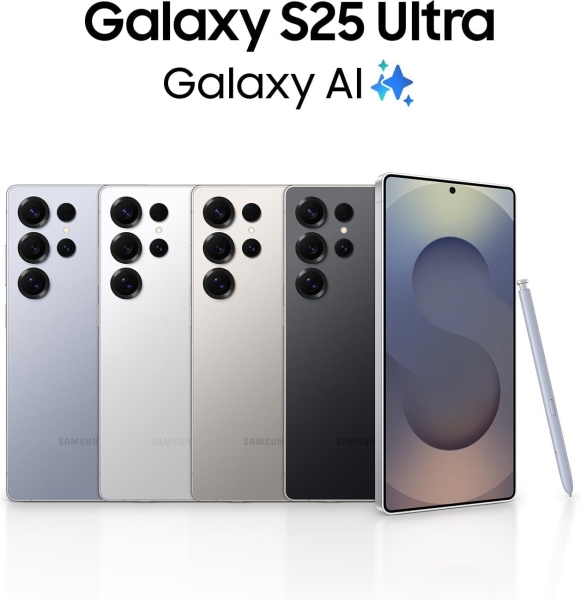 Samsung Galaxy S25 Ultra SM938BDS 5G entsperrt Smartphone 2 Jahre UK Garantie MwSt Inc