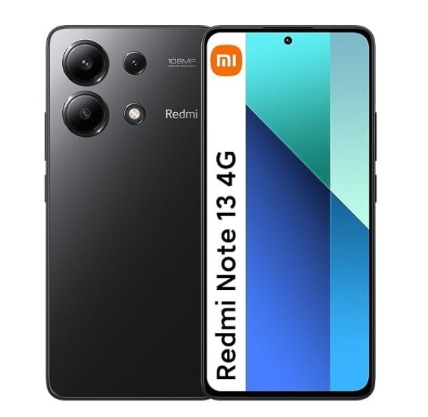 SMARTPHONE XIAOMI REDMI NOTE 13 23124RA7EO 128GB DUAL SIM 6,67″ 4G 108MP SCHWARZ