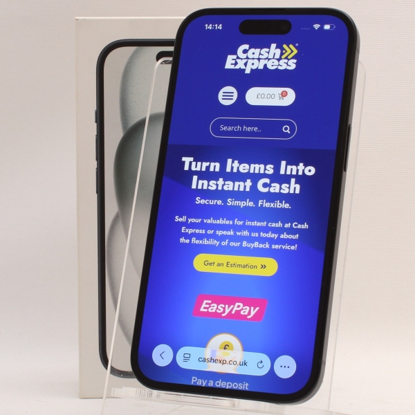 Apple iPhone 15 128GB Smartphone – Schwarz – BH 87% (B+)