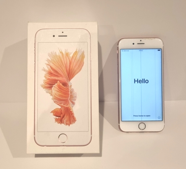 Apple iPhone 6s 32GB, Roségold, entsperrt, Box, Display beschädigt, Ersatzteile oder Reparatur