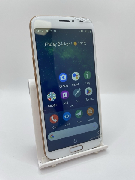 Doro 8080 weiß entsperrt 32GB 5,7″ 16MP 5MP NFC Android Smartphone gesprungen