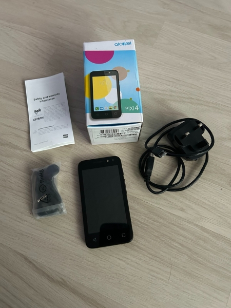 Alcatel Onetouch Pixi 4 4 Zoll – 4 GB – Smartphone schwarz (entsperrt) – FUNKTIONIERT NICHT