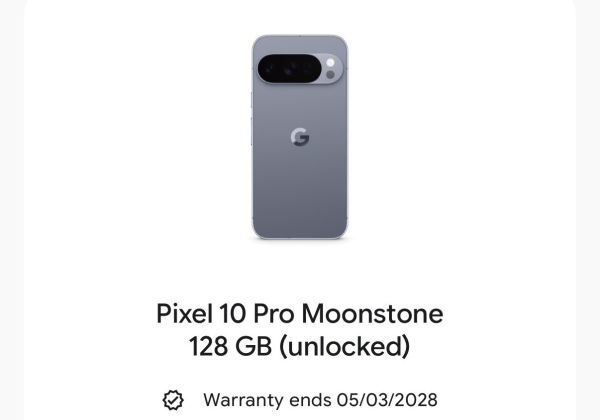 Google Pixel 10 Pro 128GB Smartphone – Moonstone – BH 100% – Sehr guter Zustand