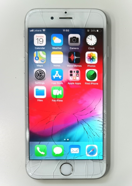 Apple iPhone 6 64GB silber gesperrt RAM 1Gb Model A1586 Smartphone funktionsfähig