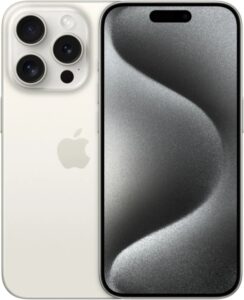 Smartphone Apple iPhone 15 Pro 128GB 6,1” Dynamic Island White Titanium A3102