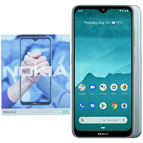 Nokia 6.2 entsperrt Android Smartphone 6,3″ 32GB 16MP Triple Kamera Klasse A XMAS