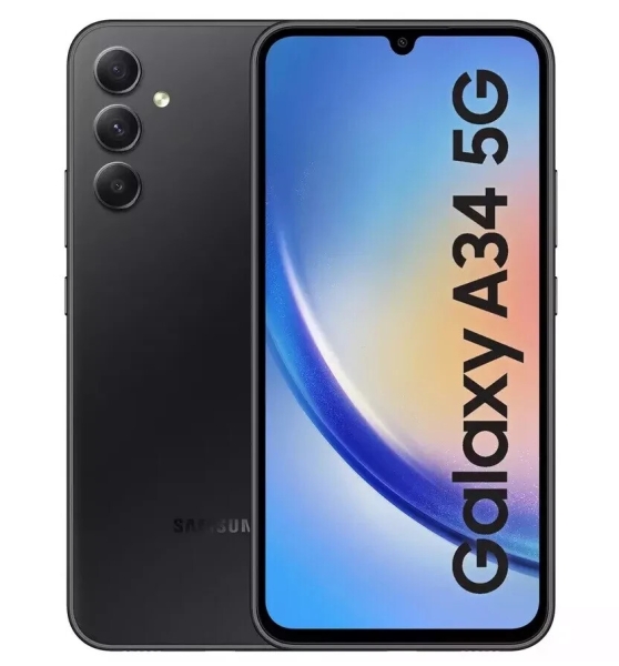 Samsung Galaxy A34 5G (Dual-SIM) 128 GB – Smartphone Awesome Graphite (entsperrt)