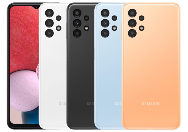 Samsung Galaxy A13 Smartphone Schwarz & Blau 64GB Dual Sim LTE Android NFC Entsperren