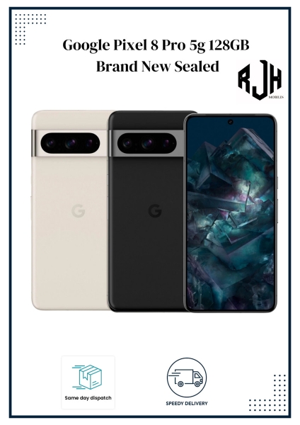 Google Pixel 8 Pro 5G – 128GB – entsperrtes AI Smartphone – brandneu versiegelt