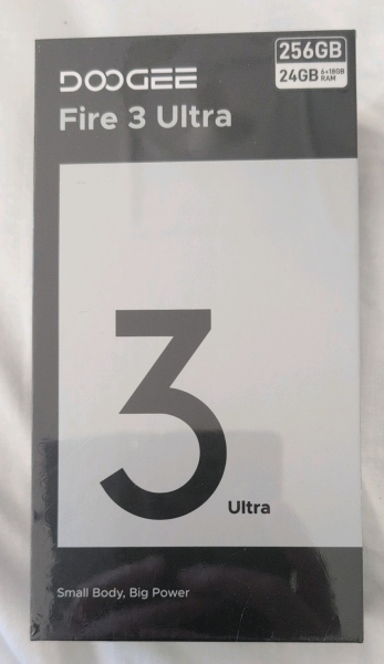 DOOGEE Fire 3 Ultra Rugged Smartphone, Android, 256GB, neu versiegelt, UK Version