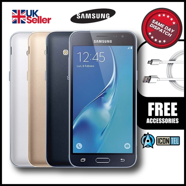 Samsung Galaxy J3 (2016) J320 – schwarz/gold – entsperrt – Smartphone – Klasse A