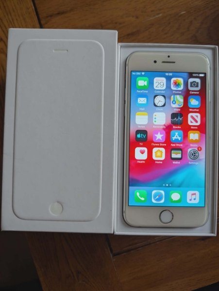 Apple iPhone 6 – 16GB – Weiß Silber (Entsperrt) A1586 100% Batteriezustand
