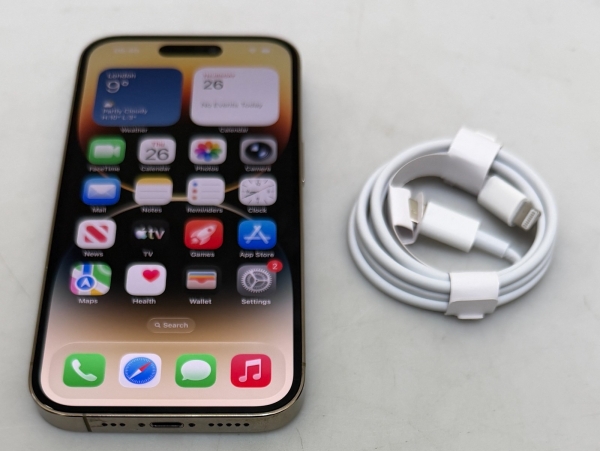 APPLE IPHONE 14 PRO 128GB SMARTPHONE A2890 IN GOLD FUNKTIONIERT EINWANDFREI ORDENTLICH SCHNÄPPCHEN
