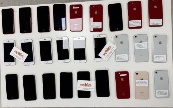 100 Stück – Apple iPhone 8 Space Grau, Weiß, Rot 64GB voll funktionsfähig Bulk Restposten