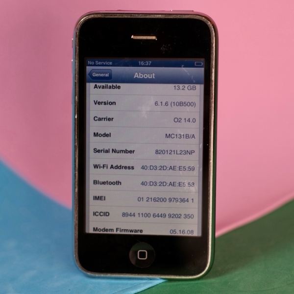 Retro Apple iPhone 3GS schwarz 16GB gut gebraucht, Sammlerstück, funktionsfähig