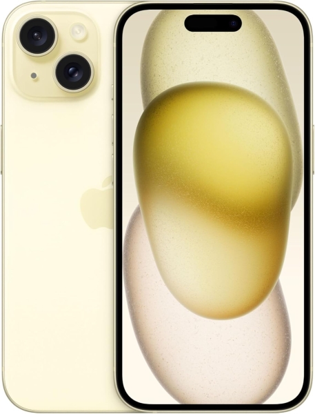Apple iPhone 15 – 128GB 5G Smartphone 6,1“ SIM-frei entsperrt A3090 – GELB