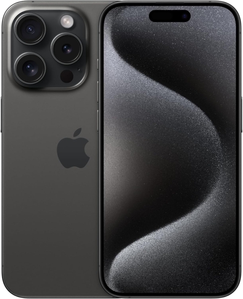 Apple iPhone 15 Pro – 256GB – Schwarz Titan (Entsperrt) Smartphone Grade B