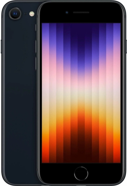 Smartphone Apple iPhone SE 3.Gen (2022) 64GB 5G Dual SIM Schwarz Refurbished Gut
