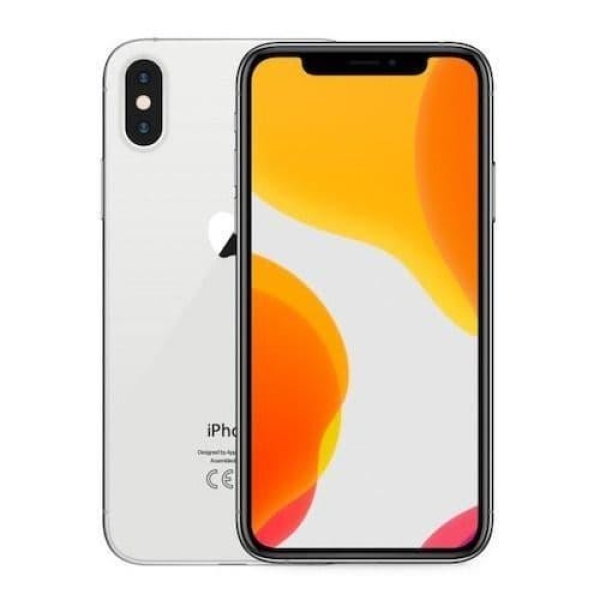 Apple iPhone X 256GB iOS WiFi silber Handy Smartphone RISSIG